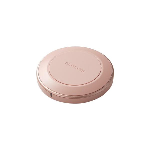 ワイヤレス充電器 Qi認証 急速充電 ピンク エレコム W-QA26PN (54-9127-76)