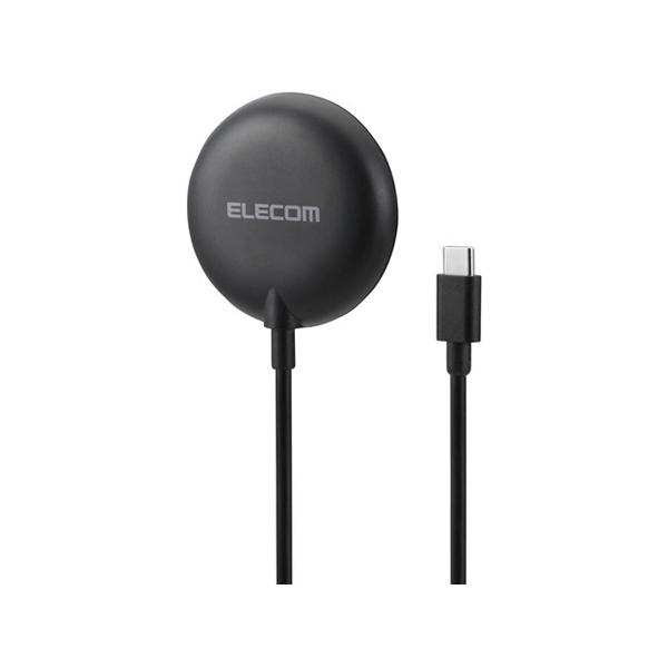 ワイヤレス充電器 磁石 Qi2 15W ブラック エレコム EC-MA10BK (54-9129-62)