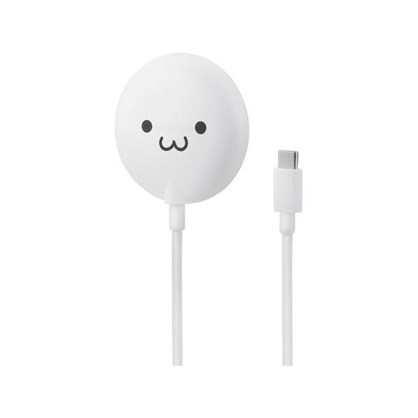 ワイヤレス充電器 磁石 Qi2 15W しろちゃん エレコム EC-MA10WF (54-9129-63)