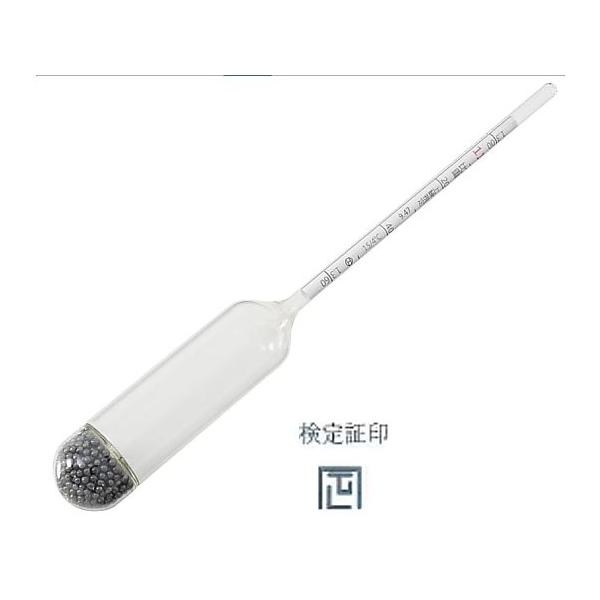 標準比重計19本組比重計小型No.11 計量法検定合格品 社内一般校正トレサビリティー書類付 日本計量器工業  (54-9799-81)