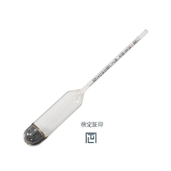 標準比重計19本組比重計小型No.12 計量法検定合格品 社内一般校正トレサビリティー書類付 日本計量器工業  (54-9799-82)