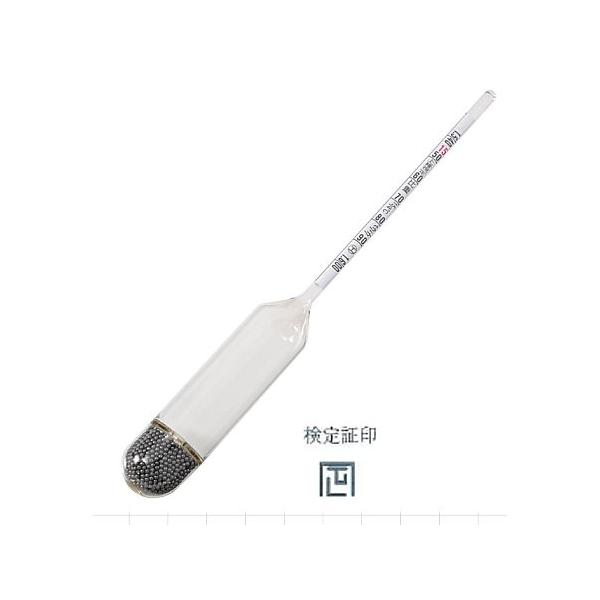 標準比重計19本組比重計小型No.15 計量法検定合格品 社内一般校正トレサビリティー書類付 日本計量器工業  (54-9799-85)