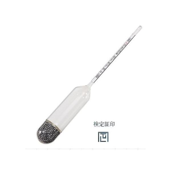 標準比重計19本組比重計小型No.16 計量法検定合格品 社内一般校正トレサビリティー書類付 日本計量器工業  (54-9799-86)