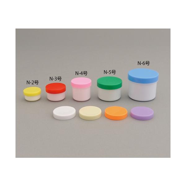 エムアイケミカル 軟膏容器「プラ壷N−3号」26mL 100個 黄 滅菌済 690310 (61-3739-01) :61-3739-01:A1 ショップ 休業日土日・祝日 通販 エムアイケミカル 軟膏容器プラ壷N-3号(滅菌済) 26CC(20コX5フクロイリ) キャップ:青