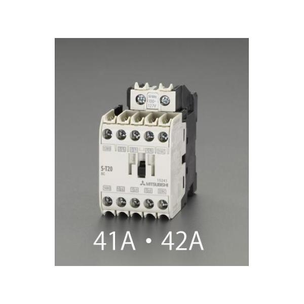 100V/200V・3.7kW 電磁接触器 非可逆 エスコ EA940MW-41A (61-8981-88)