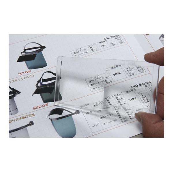 溶接面プレート 拡大 +1.00 日本光器製作所 安全衛生保護具 008-0602 (62-2078-90)