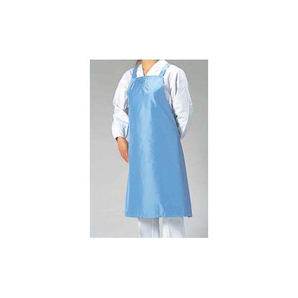 らくらくドライエプロン 水洗い用 サックス 福田商店 D-1 (62-6629-82