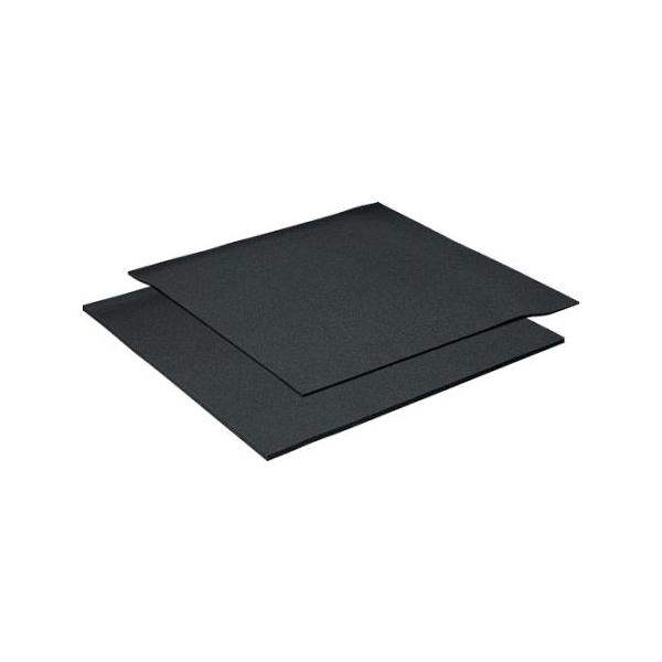 カームフレックス F-2 黒 5x1000x1000 化粧断ち加工 イノアック F-2-5 (62-8886-55)