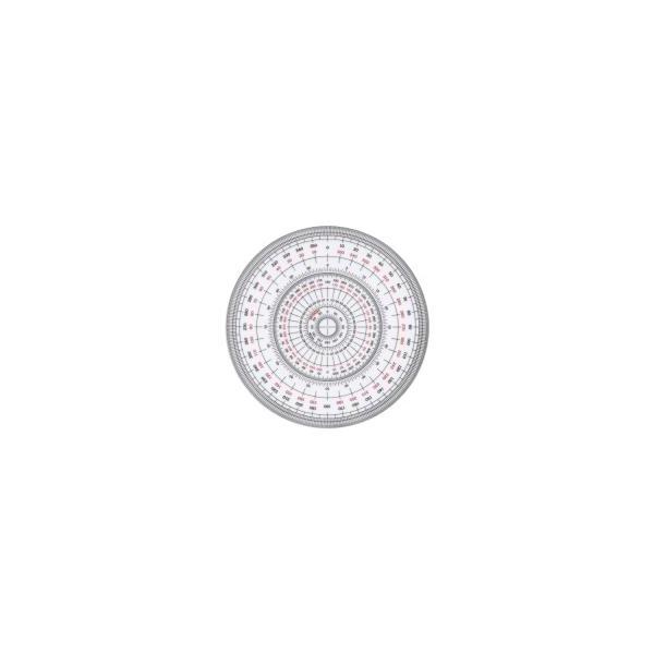 全円分度器 12cm コンサイス C-12 (63-1596-52)