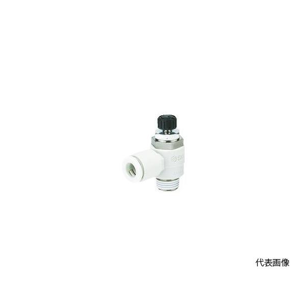 低速制御用スピードコントローラ ワンタッチ管継手付 SMC AS2211FM-01-06S (63-2198-73)