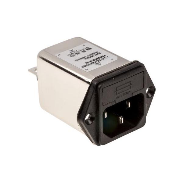 IECフィルタ オス IEC規格 IEC / EN 60939 パネルマウント 5ｘ20mm 2A 250 V ac