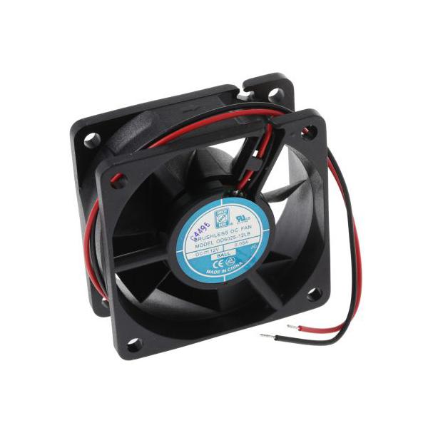 軸流ファン 電源電圧 12 V dc 60ｘ60ｘ25mm DC OD6025シリーズ 角型 RS Pro 541-4971 (63-4867-40)