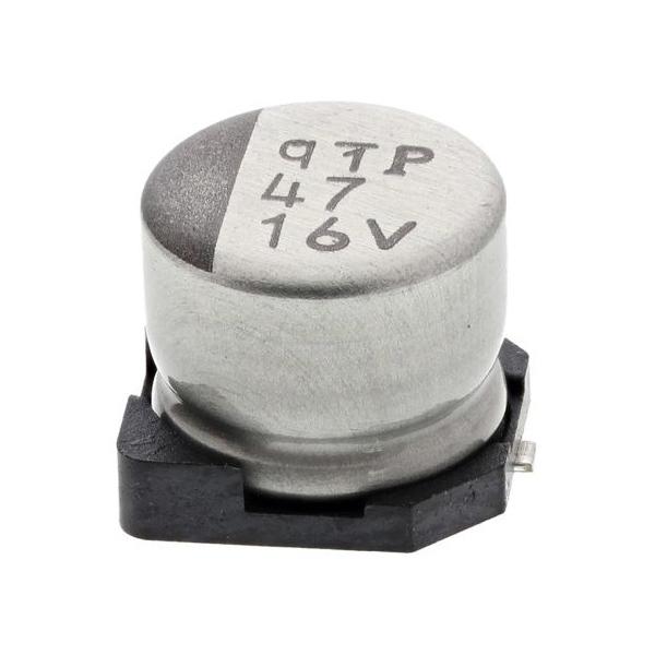 ●<商品詳細参考ページ>外部リンク：https://axel.as-1.co.jp/asone/d/63-5042-36/●入数：1袋（10個入）●静電容量：47μF●取り付けタイプ：表面実装●寸法：6.3　（Dia.）×5.4...