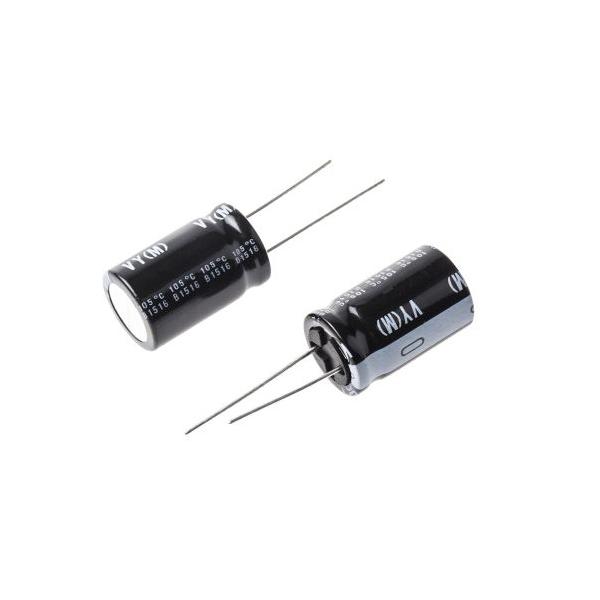 アルミ電解コンデンサ 1000μF 63V dc 1袋 2個入 ニチコン UVY1J102MHD (63-5043-33)