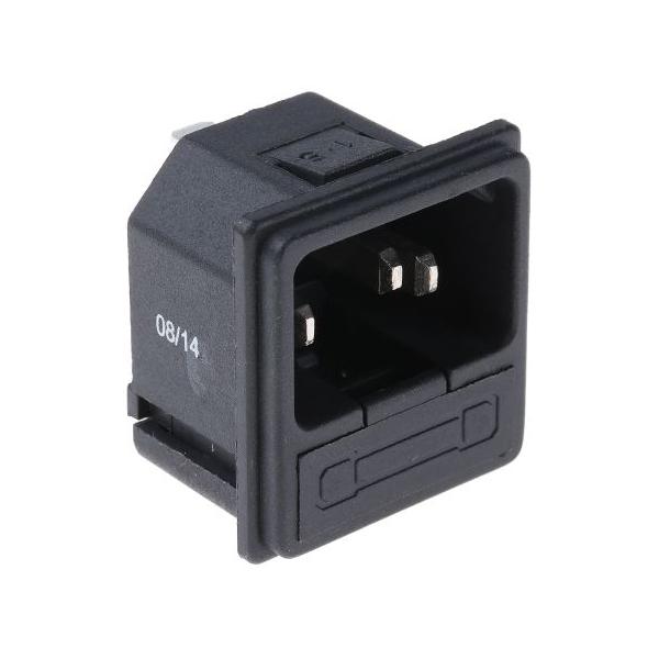 IECプラグ オス スナップイン 10A 5ｘ20mm RS Pro 811-7204 (63-5125-15)