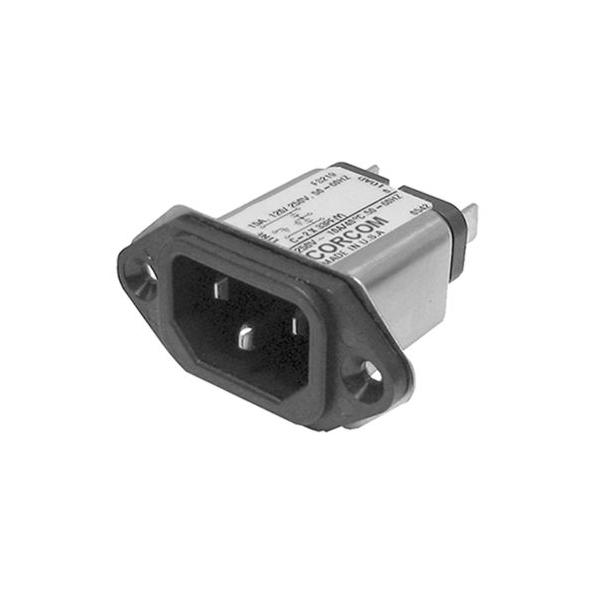 IECフィルタ オス IEC規格 C14 フランジマウント 15A 250 V ac (63-5161-01)
