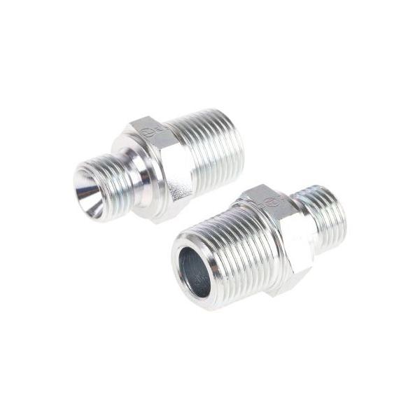 油圧ストレートネジ付きアダプタ 1袋 2個入 パーカー ハネフィン 4-6F3MK4S (63-7410-55)