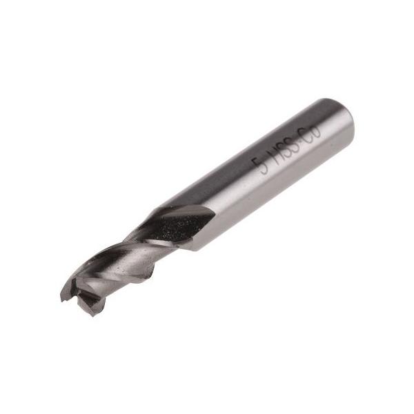 エンドミル 全長44.5 mm HSS カット長さ12.5mm カッター径5mm RS Pro 523-0593 (63-7611-41)