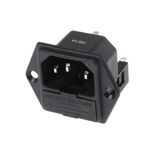 IECプラグ C14 オス ねじ取り付け 10A 5 x 20mm RS Pro 811-7235 (63-8014-43)
