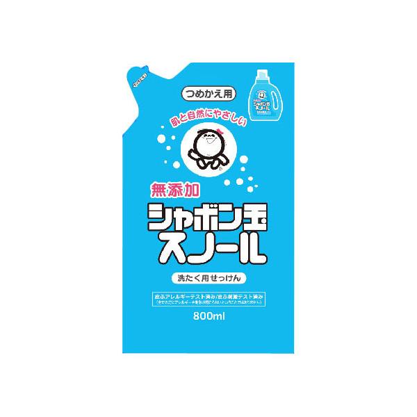 シャボン玉スノール つめかえ用 800mL シャボン玉石けん  (64-1220-11)