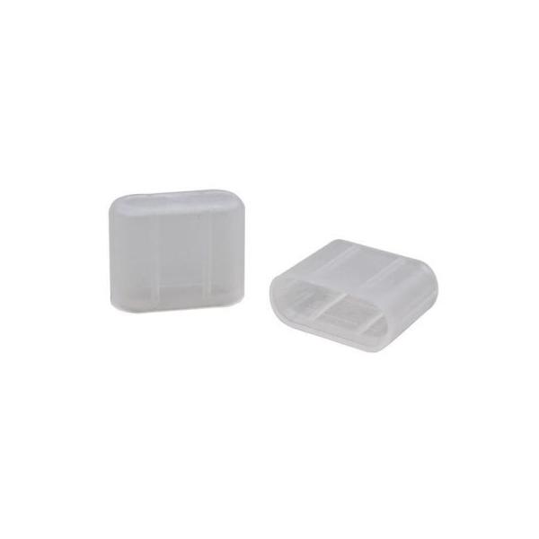 他サイト： USB Type-C用ケーブル先端キャップ 6個入、半透明 テクノベインズ USB31CATCK-W0-6 (64-6082-54)の商品画像