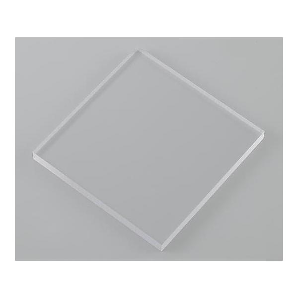 ポリカーボネート板 透明 10mm×100mm×100mm  (64-6382-26)