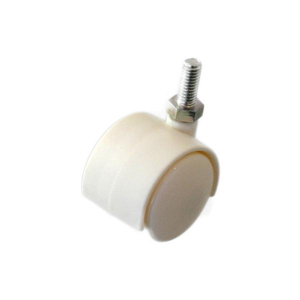 ハイロジック ニ輪キャスター ボルトタイプ 30mm 白 17400 (64-7744-88