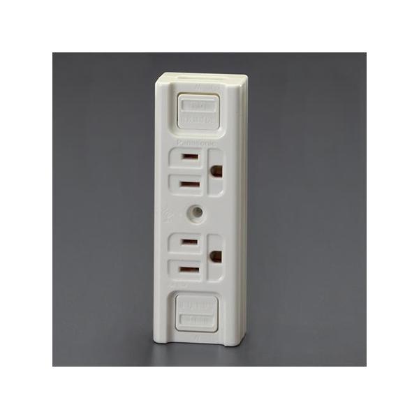 125V/15A 仮設用コンセント 2口・接地付 EA940CG-142A (64-7953-30)