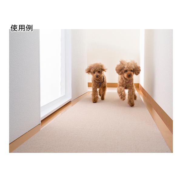 サンコー　おくだけ吸着ロングマット　ベージュ　６０×６００ｃｍ