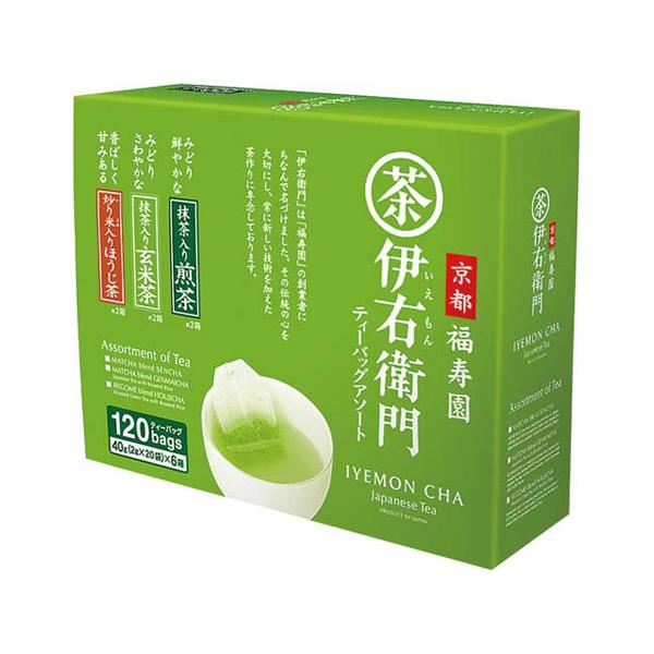 他サイト： 伊右衛門 アソートティーバッグ 120バッグ 宇治の露製茶 4686118 (65-0373-61)の商品画像