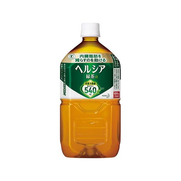 他サイト： ヘルシア緑茶 1050mL 12本 花王 365217 (65-0440-49)の商品画像