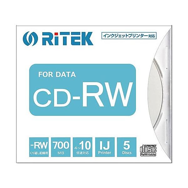 Ri-JAPAN データ用CD-RW 10倍速 700MB CD-RW700 PW5P A (65-0469-90)