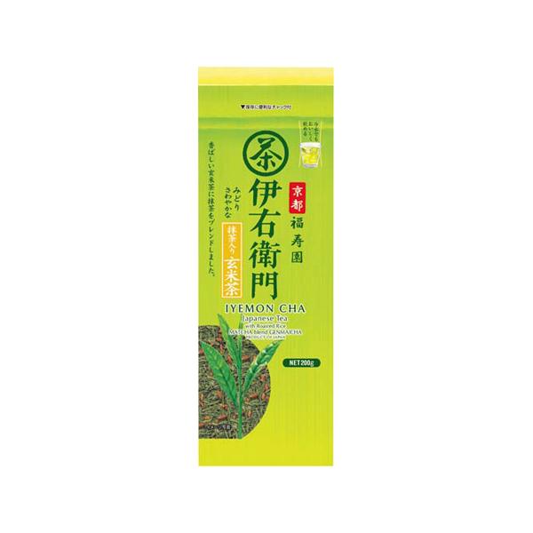 他サイト： 伊右衛門 抹茶入り玄米茶 200g 宇治の露製茶 4662108 (65-0482-92)の商品画像