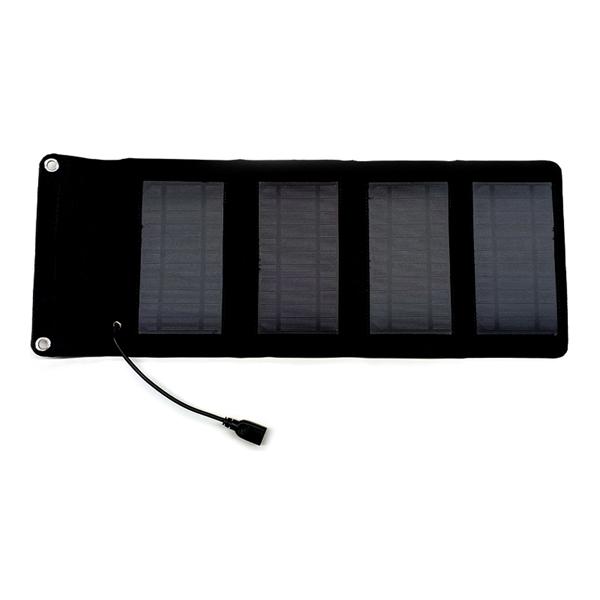 ポータブルソーラー充電器7W型 BK エアージェイ AJ-NSOLAR7W BK (67-6582-38)