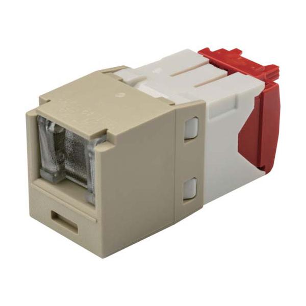 カテゴリ5E シャッター付モジュラージャック アイボリー パンドウイットコーポレーション CJH5E88TGEI (67-6602-75)