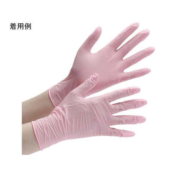 他サイト： ニトリル手袋 加硫促進剤不使用 ベルテ727 M 粉無 100枚入 ミドリ安全 VERTE-727-M (67-6632-47)の商品画像