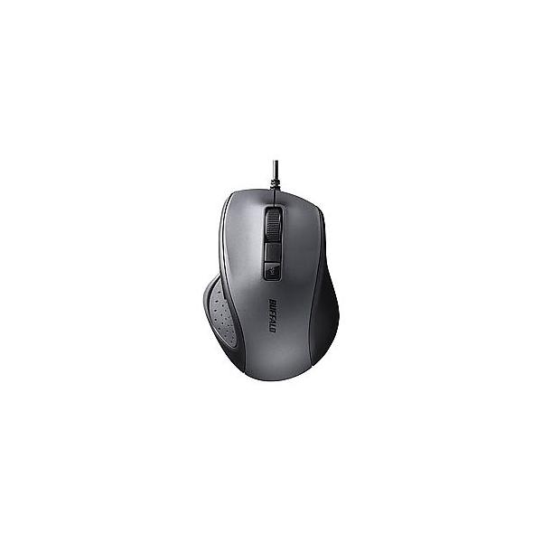 他サイト： マウス ブラック [BlueLED /有線 /5ボタン /USB] BUFFALO 67-9029-56の商品画像