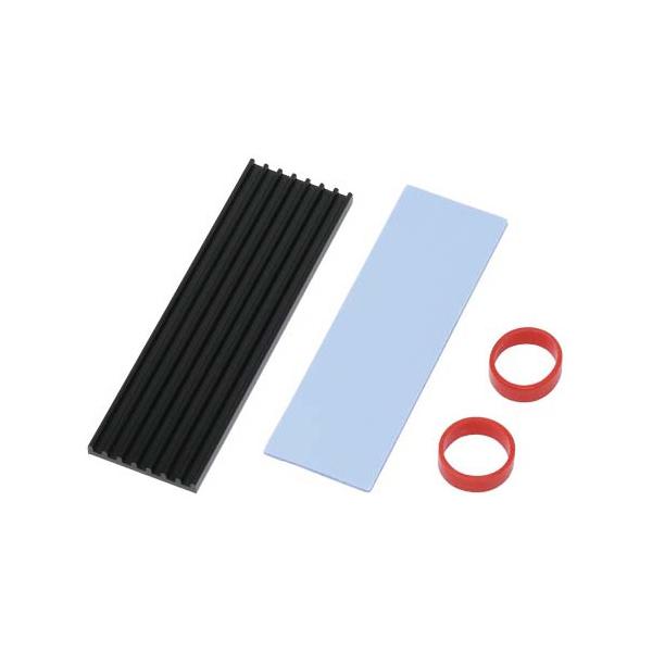 他サイト： M.2 SSD用ヒートシンクセット ブラック ainex HM-24 (67-9281-74)の商品画像