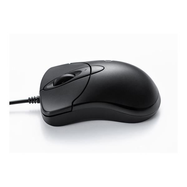 静音有線ブルーLEDマウス イオプラス ブラック サンワサプライ MA-IPYBS301BK (67-9322-40)