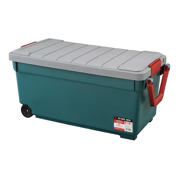 他サイト： RVBOX1000 グレー/ダークグリーン 【2個セット】 アイリスオーヤマ RV1000R (68-9527-49)の商品画像