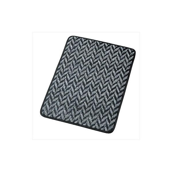 他サイト： カーマット ヘリンボン柄 軽/普通車 フロント1枚 ズレ防止加工 60x44x0.8cm グレーの商品画像