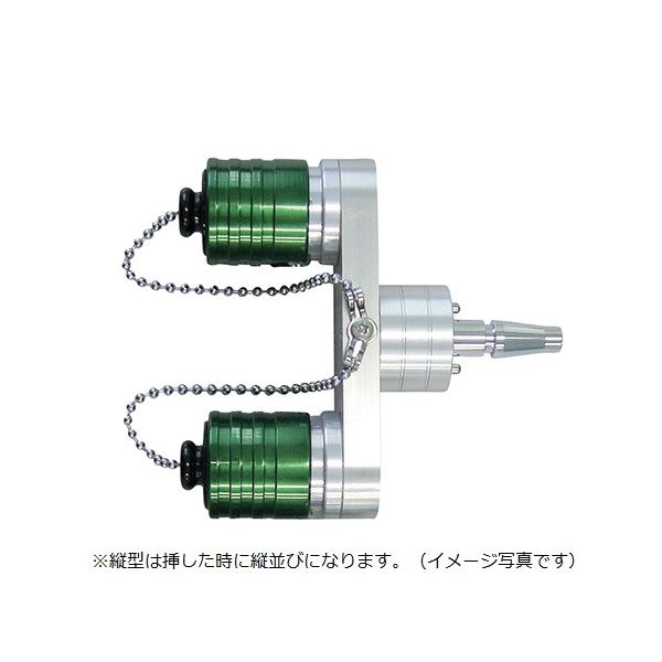 分岐ブロック 酸素用 縦型・ピン方式・川重型 70mm BOP-70 医療機器認証取得済 (7-2793-02)