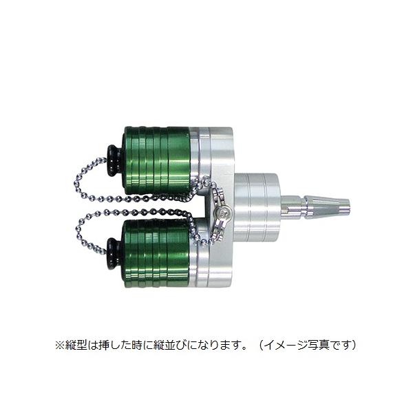 分岐ブロック 酸素用 縦型・ピン方式・川重型 40mm BOP-40 医療機器認証取得済 (7-2793-04)