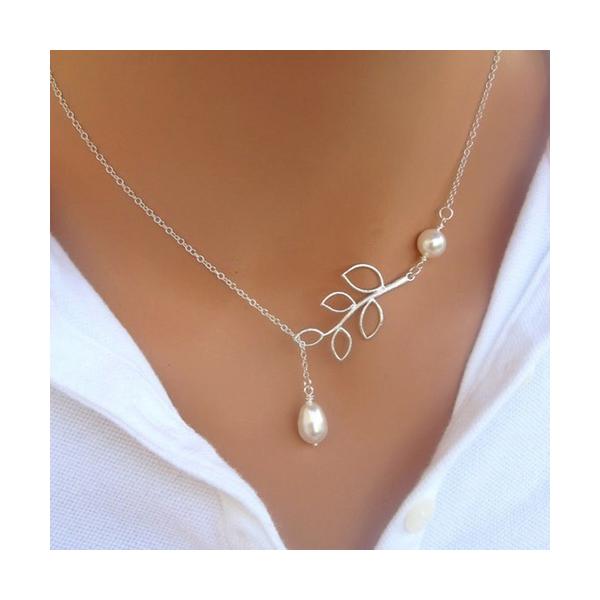 シルバー リーフモチーフ ネックレス GEORG JENSEN ジョージジェンセン リーフモチーフ ネックレス