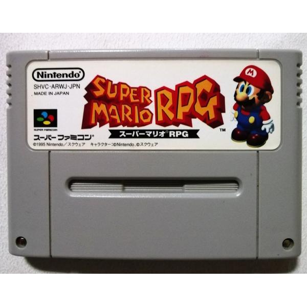 中古 SUPER FAMICOMソフト『 スーパーマリオRPG 』箱・取扱説明