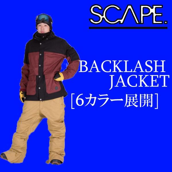 Scape 15 16 15 16 エスケープ スノーボードウェア Backlash Jacket ジャケット 型落ち セール 16scape Jbac b 通販 Yahoo ショッピング
