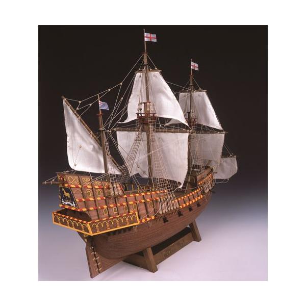 ウッディジョー 1/50 木製帆船模型 ゴールデンハインド (模型 ウッディジョー 1/50 木製帆船模型 ゴールデンハインド (模型