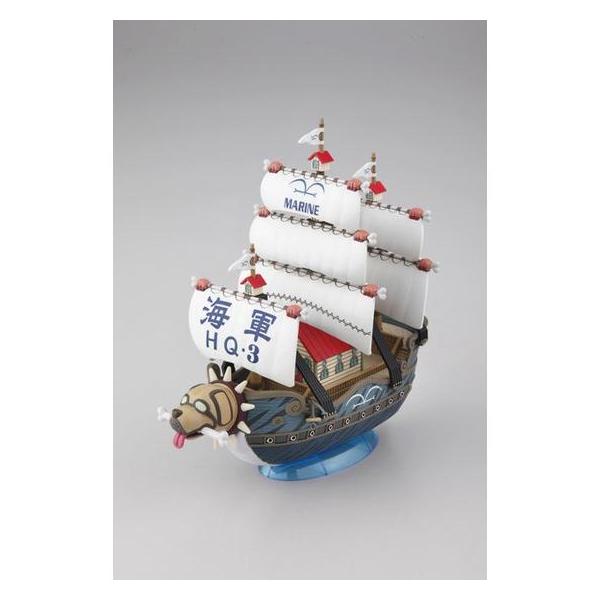■シリーズ第8弾は伝説の海兵ガープ中将の乗船する軍艦が登場。■コレクションサイズながら、特徴的な船首や帆のマーキングなど細部を再現。■付属の海面エフェクトで進水状態も再現できる。Copyright BANDAI SPIRITS