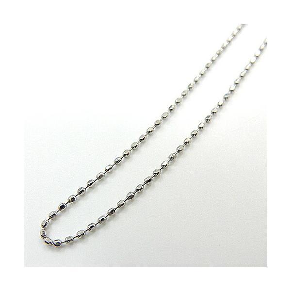 45センチ プラチナ850(Pt850)カットボールチェーン ネックレス 45センチ プラチナ850(Pt850)カットボールチェーン ネックレス