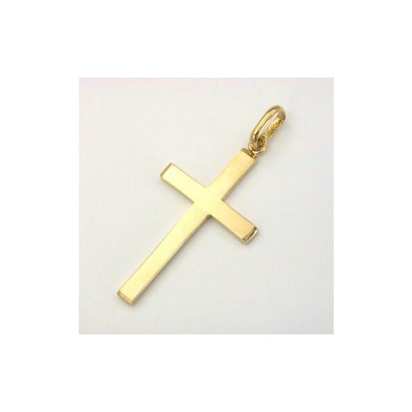 レデイース プレゼント 18金ゴールド クロス ヘッド（中